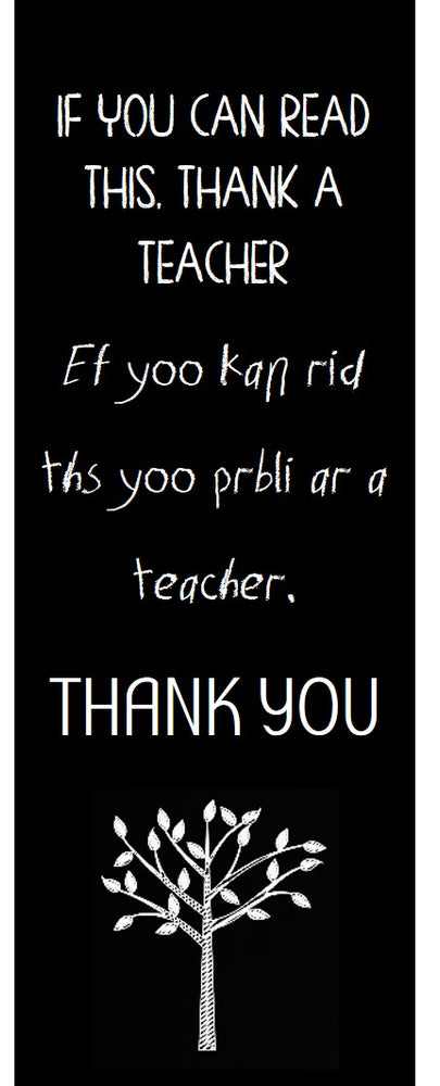 A Thank You for Teachers